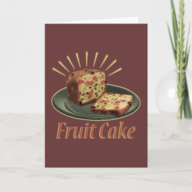 Früchtebrot Früchte Kuchen Karte (Vorderseite)