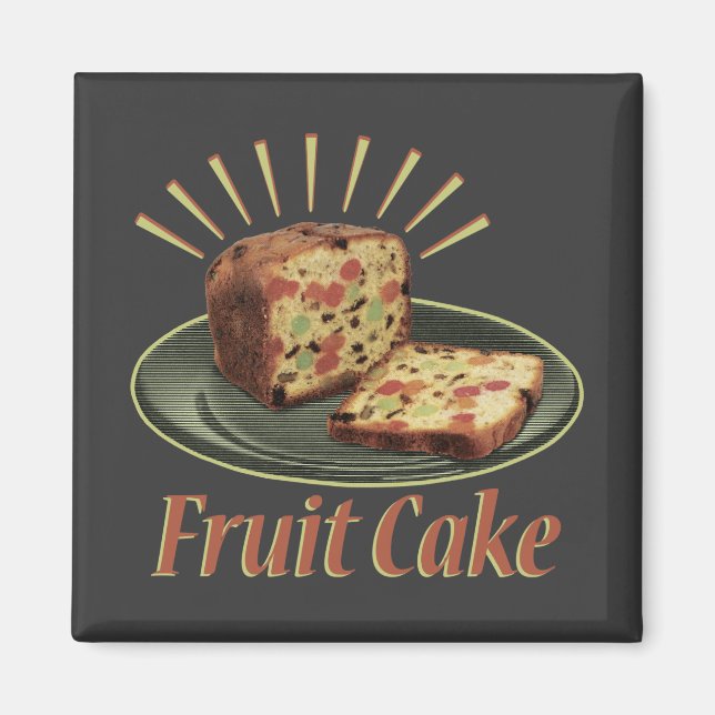 Früchtebrot Früchte Kuchen Magnet (Vorne)