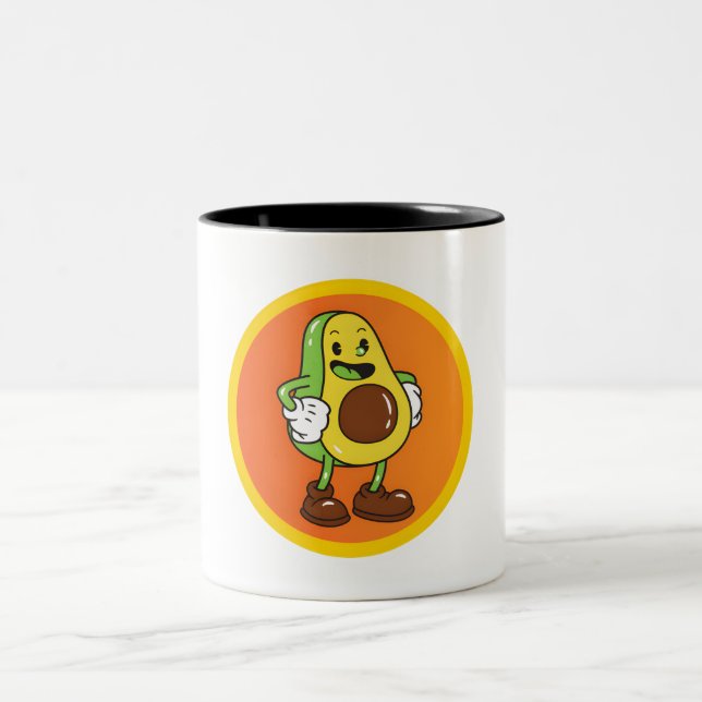 Früchtefreunde Zweifarbige Tasse (Mittel)