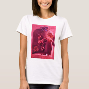 FRUCHTEN DER SAISON/HANDWERKE UND BUTTERFLY Pink T-Shirt