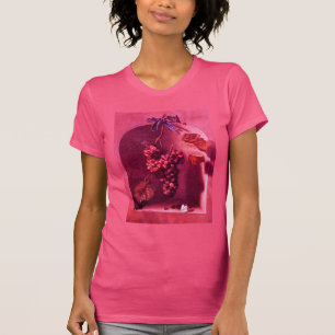 FRUCHTEN DER SAISON/HANDWERKE UND BUTTERFLY Pink T-Shirt