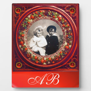 FRUCHTENINNENRENAISSANCE OBST MONOGRAMM FOTOPLATTE