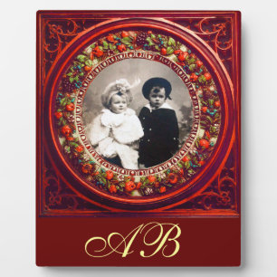 FRUCHTENINNENRENAISSANCE OBST MONOGRAMM FOTOPLATTE