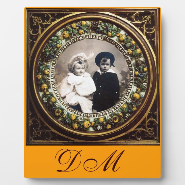 FRUCHTENINNENRENAISSANCE OBST MONOGRAMM FOTOPLATTE (Vorderseite)