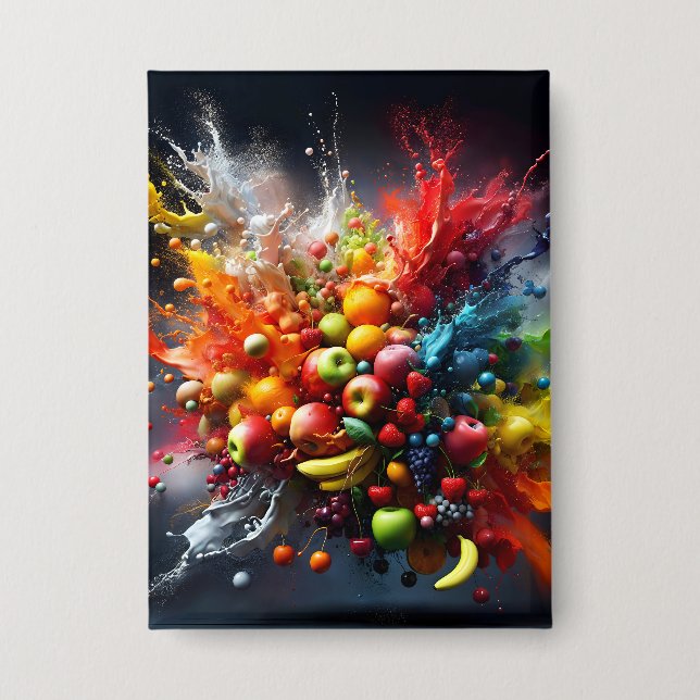 Fruchtexplosion Button (Vorderseite)