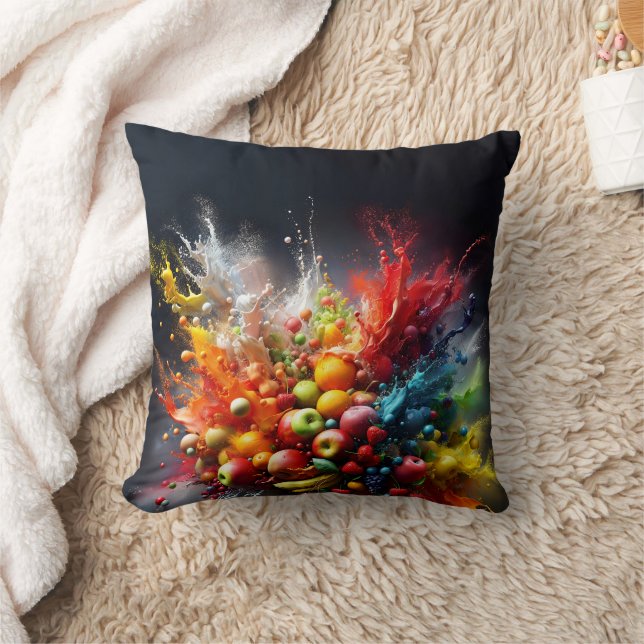 Fruchtexplosion Kissen (Decke)