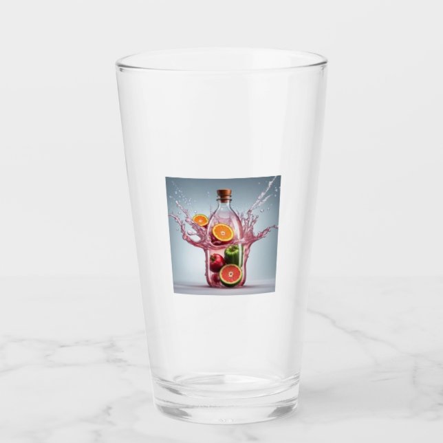 Fruchtflasche Glas (Vorderseite)