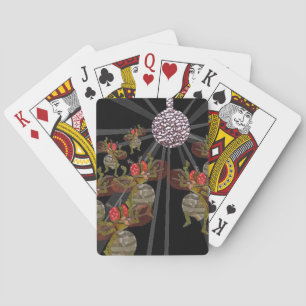 Fruchtfliegen tanzen unter dem Disco-Ball Spielkarten