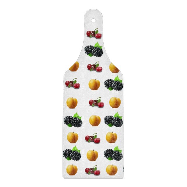 Fruchtglaszuschnitt Schneidebrett (Vorderseite)