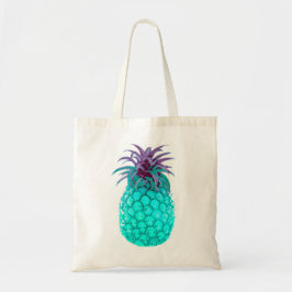 Fruchtige aquamarine Ananas-Tasche Tragetasche