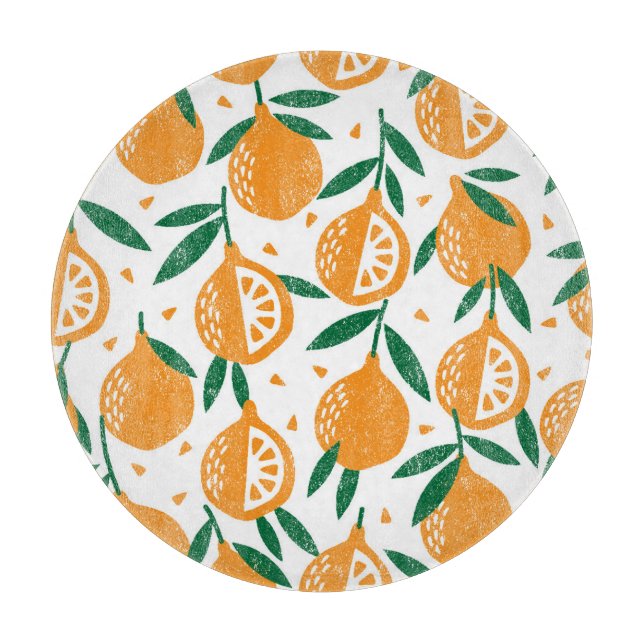 Fruchtige Briefmarke: Nahtloses Vintages Texturmus Schneidebrett (Vorderseite)