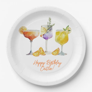 Fruchtige Cocktailgetränke zum Geburtstag Pappteller