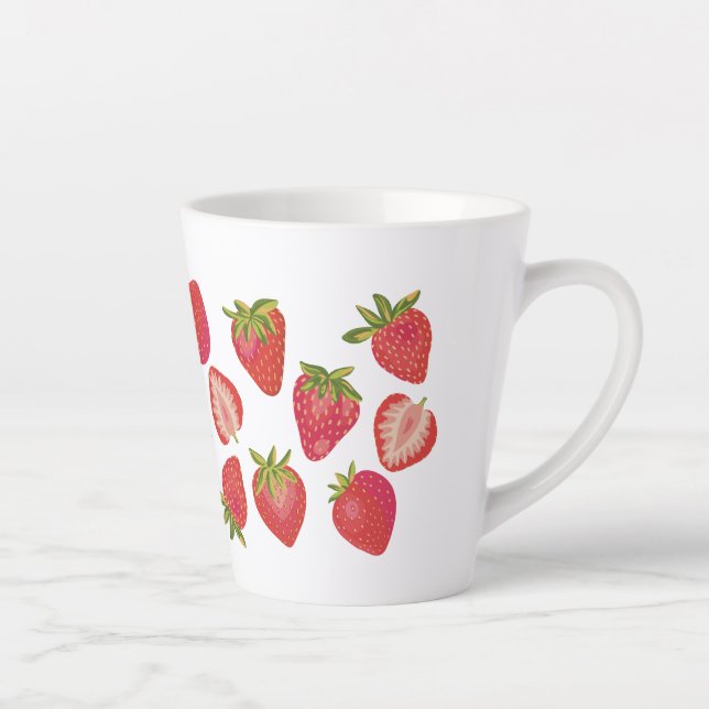 Fruchtige Erdbeere Milchtasse (Rechts)