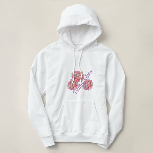 Fruchtige Farben Hoodie (Design vorne)
