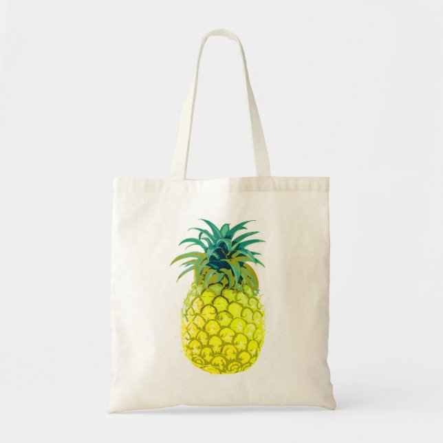 Fruchtige gelbe Ananas-Tasche Tragetasche (Vorne)