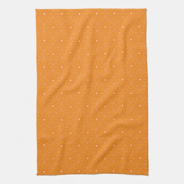 Fruchtige Orange Slice Sommermuster Küchentuch (Vertikal)