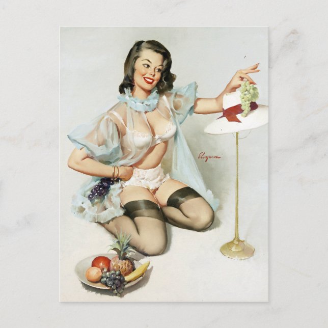 Fruchtige Pin Up Postkarte (Vorderseite)