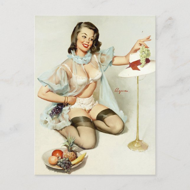 Fruchtige Pin Up Postkarte (Vorderseite)