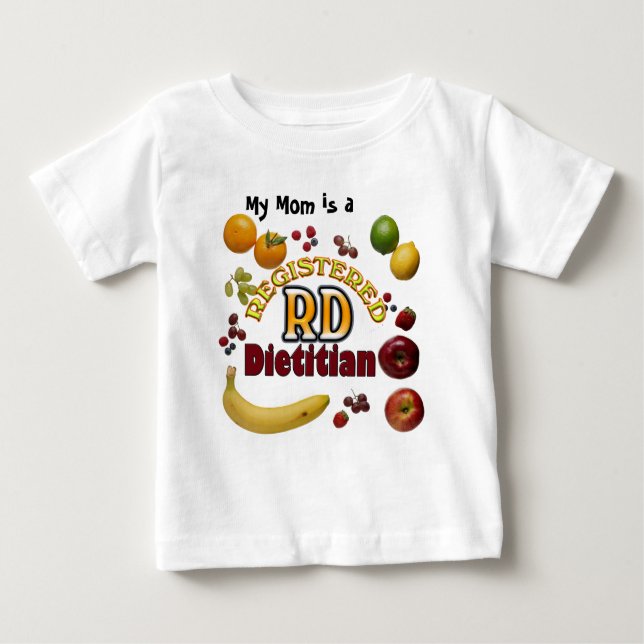 FRUCHTIGE RD - REGISTRIERTER DIÄTETIKER BABY T-SHIRT (Vorderseite)