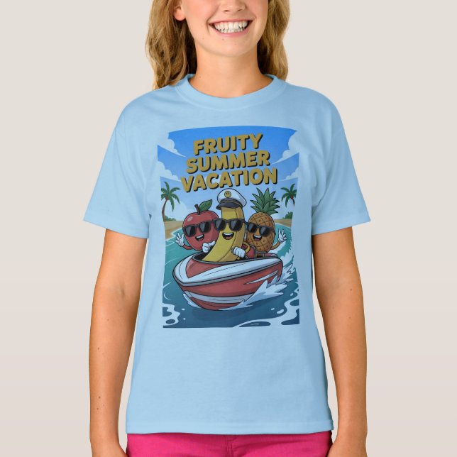 Fruchtige Sommerferien T-Shirt (Vorderseite)