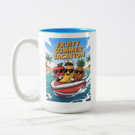 Fruchtige Sommerferien Zweifarbige Tasse