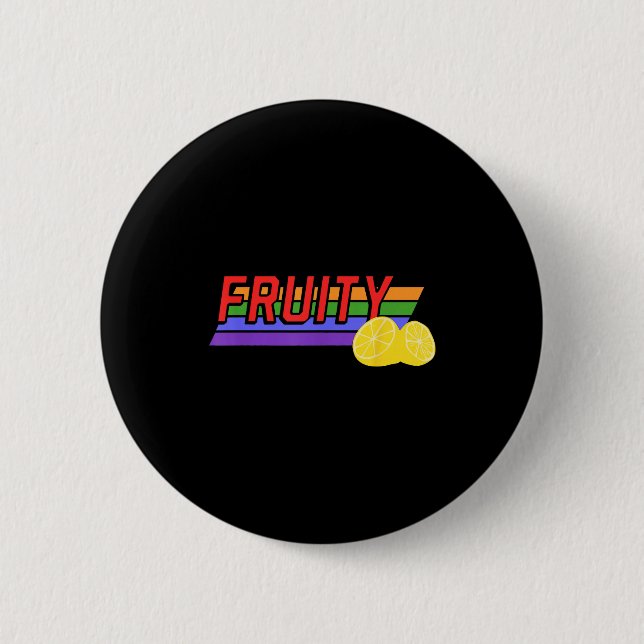 Fruchtige Zitrone Hawaii Sommerferien Strand Ozean Button (Vorderseite)