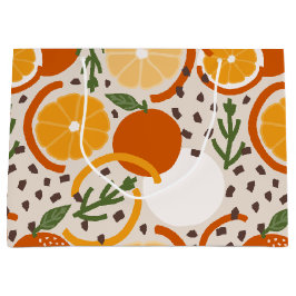 Fruchtige Zitrusfrucht Sommer Retro Küche Große Geschenktüte