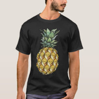 fruchtiges Ananas Lächeln Gesicht grün gelbe Fruch