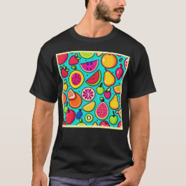 Fruchtiges Delight Pattern T-Shirt