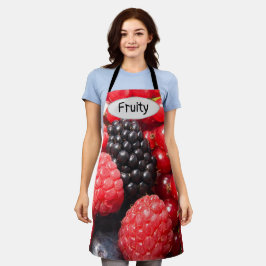 Fruchtiges frisches Foto mit Text Schürze