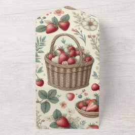 Fruchtkorb Gingham Spaß All In One Einladung