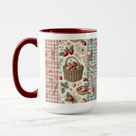 Fruchtkorb Gingham Spaß Tasse