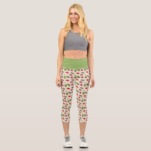 Fruchtkörbe Musterkollektion - Wassermelone Capri Leggings