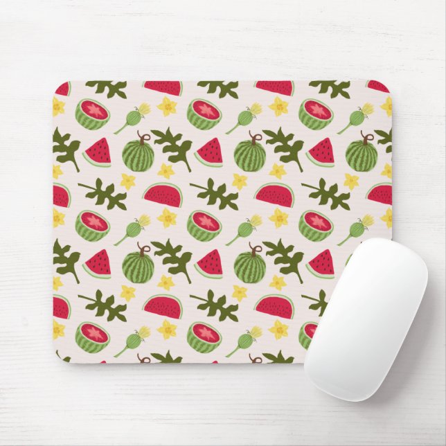 Fruchtkörbe Musterkollektion - Wassermelone Mousepad (Mit Mouse)