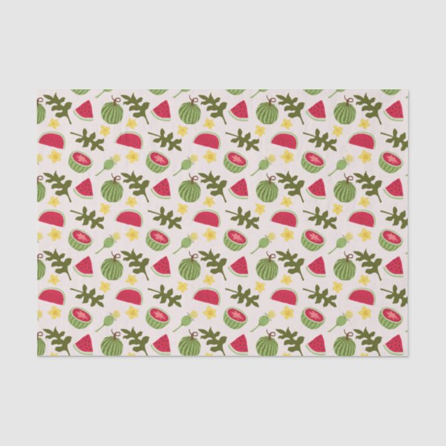 Fruchtkörbe Musterkollektion - Wassermelone Seidenpapier (Vorderseite)