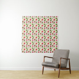 Fruchtkörbe Musterkollektion - Wassermelone Wandteppich