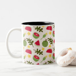 Fruchtkörbe Musterkollektion - Wassermelone Zweifarbige Tasse