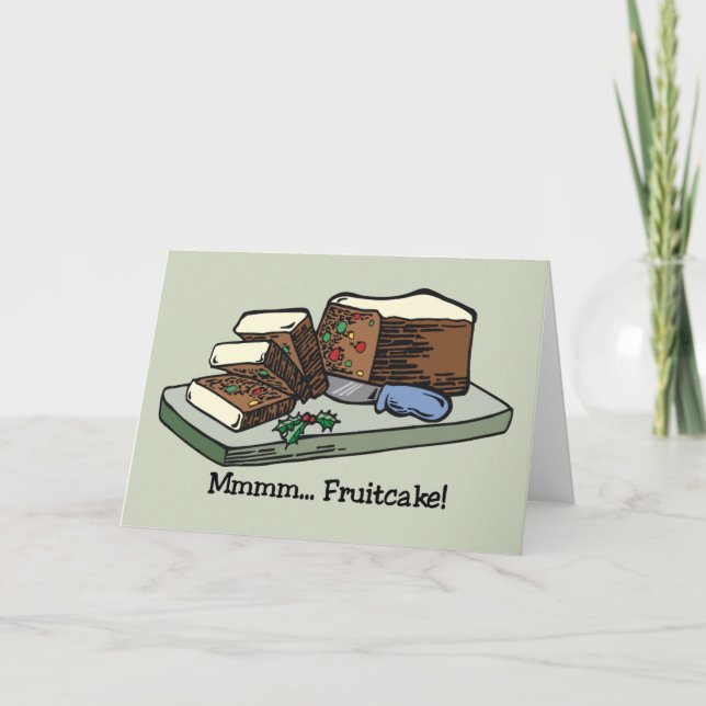Fruchtkuchenkarte Feiertagskarte (Vorderseite)