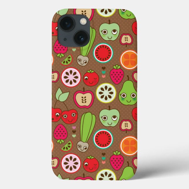 Fruchtküchenmuster Case-Mate iPhone Hülle (Rückseite)