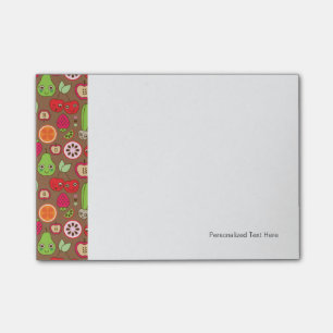 Fruchtküchenmuster Post-it Klebezettel