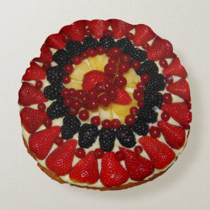 Fruchtkuchenpilz Rundes Kissen