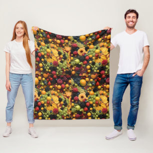 Fruchtliebhaber Delight Colorful Fruchtplatter, Fleecedecke
