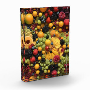 Fruchtliebhaber Delight Colorful Fruchtplatter, Fotoblock