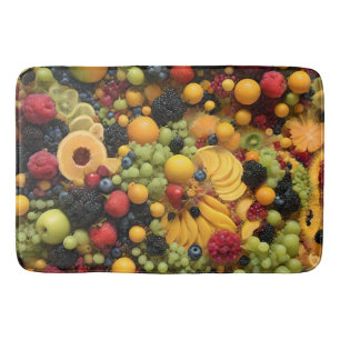 Fruchtliebhaber Genießen farbenfrohe Platter, Badematte