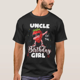 Fruchtliebhaber Onkel der Erdbeere des Geburtstags T-Shirt