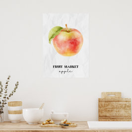 Fruchtmarkt-Apple Poster