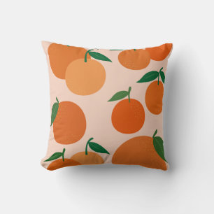 Fruchtmarkt-Druck Orangen Vintage-Frucht-Kunst-Dek Kissen