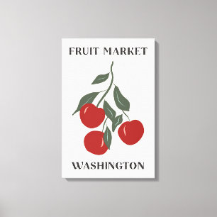 Fruchtmarkt Washington Red Apples Food Leinwanddruck
