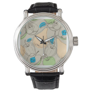 Fruchtmuster Armbanduhr