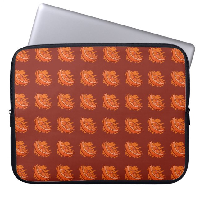 Fruchtmuster Blut Orange Electronic Laptopschutzhülle (Vorderseite)